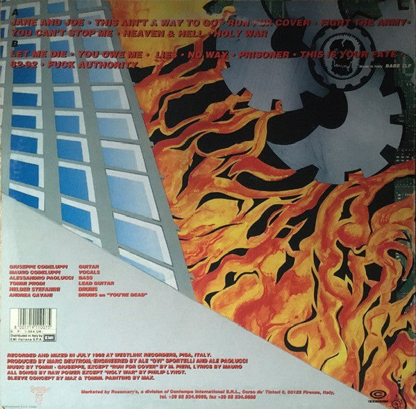 Raw Power (2) : Too Tough To Burn (LP, Album)