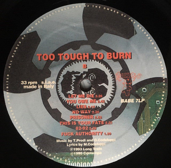 Raw Power (2) : Too Tough To Burn (LP, Album)