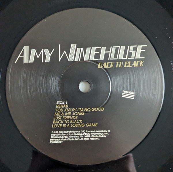 Amy Winehouse : Back To Black (LP, Album, RE)