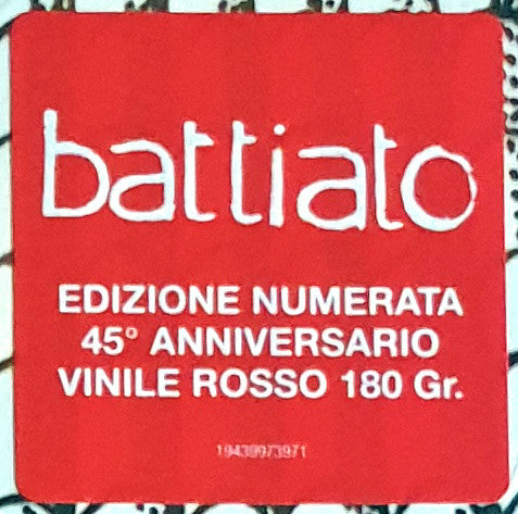 Franco Battiato : Franco Battiato (LP, Album, Ltd, Num, RE, Red)