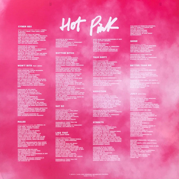 Doja Cat : Hot Pink (LP, Album, RE, RP, Pin)