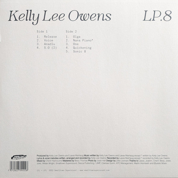 Kelly Lee Owens : LP.8 (LP, Album, Whi)