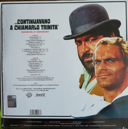Guido And Maurizio De Angelis : Continuavano A Chiamarlo Trinità (Colonna Sonora Originale - Edizione Del 50° Anniversario) (LP, Ltd, RE, RM, Whi)