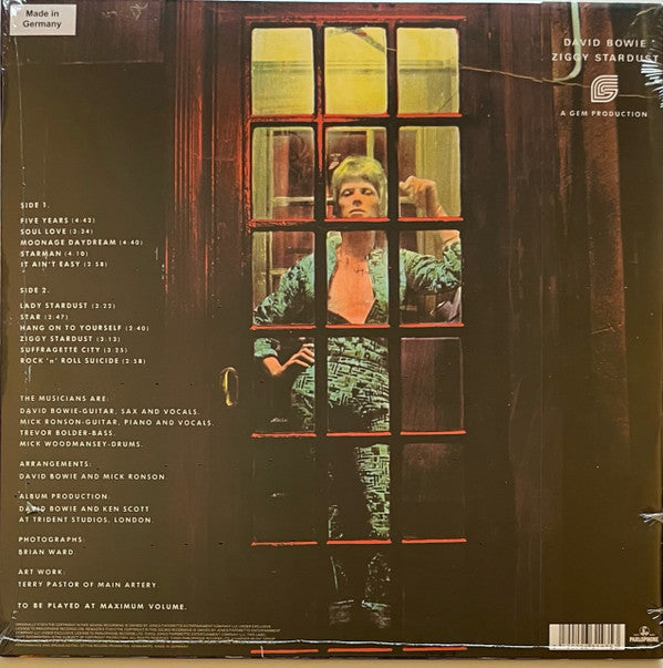 David Bowie : The Rise And Fall Of Ziggy Stardust And The Spiders From Mars (LP, Album, RE, RM, Hal)