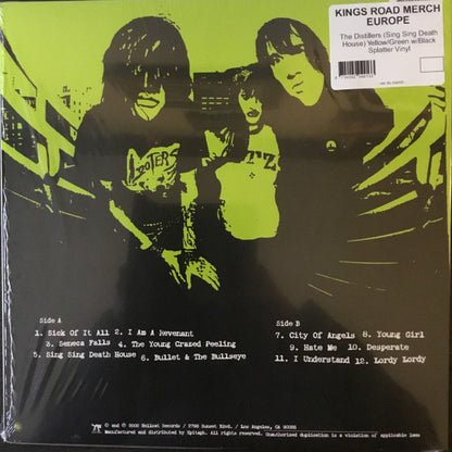 The Distillers : Sing Sing Death House (LP, Album, Ltd, RE, Yel)