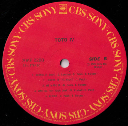 Toto : Toto IV (LP, Album)