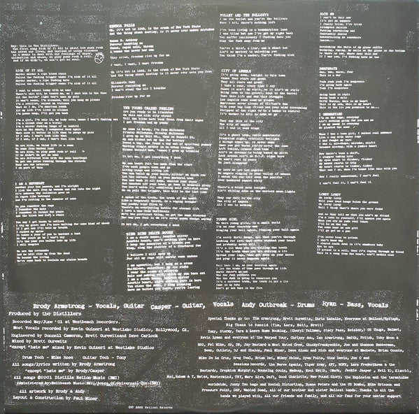 The Distillers : Sing Sing Death House (LP, Album, Ltd, RE, Yel)