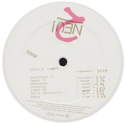 Neu! : Neu! 2 (LP, Album, RE, Whi)