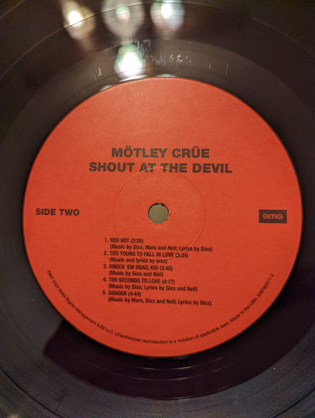 Mötley Crüe : Shout At The Devil (LP, Album, RM, 40t)