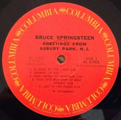 Bruce Springsteen : Greetings From Asbury Park, N.J. (LP, Album, RE, 180)