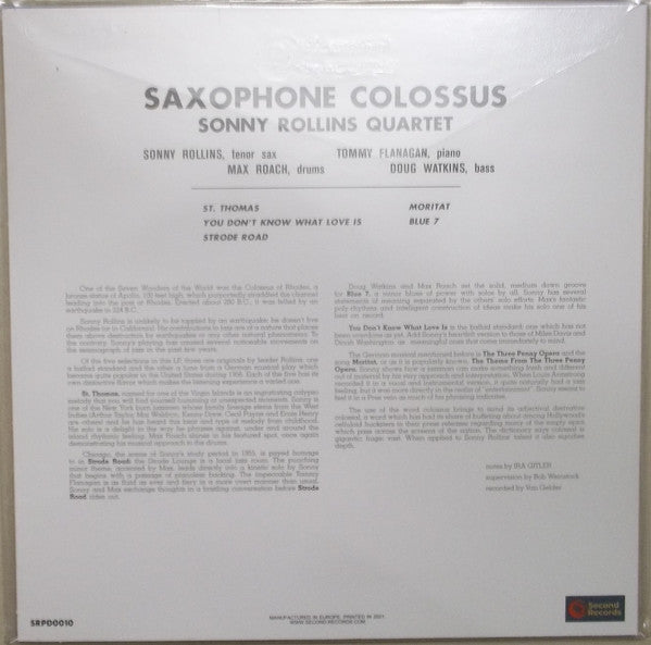 Sonny Rollins : Saxophone Colossus (LP, Album, RE, 180)