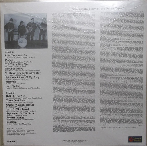 The Beatles : The Decca Tapes (LP, RE, Unofficial)