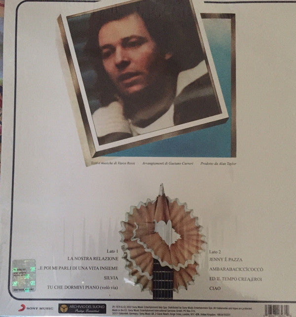 Vasco Rossi : "...Ma Cosa Vuoi Che Sia Una Canzone..." (LP, Album, RE, RM, Whi)