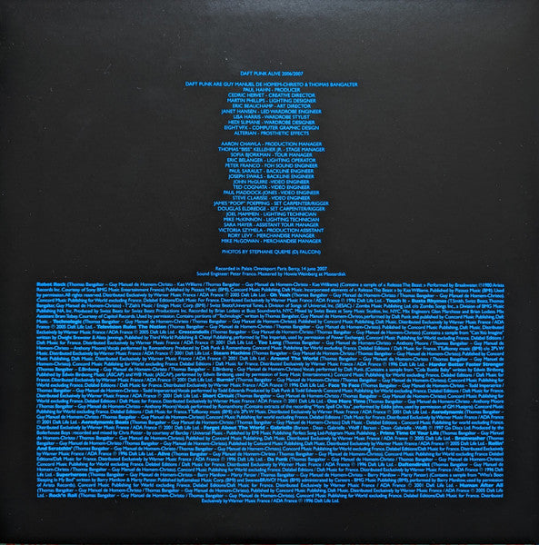 Daft Punk : Alive 2007 (2xLP, Album, Mixed, RE)