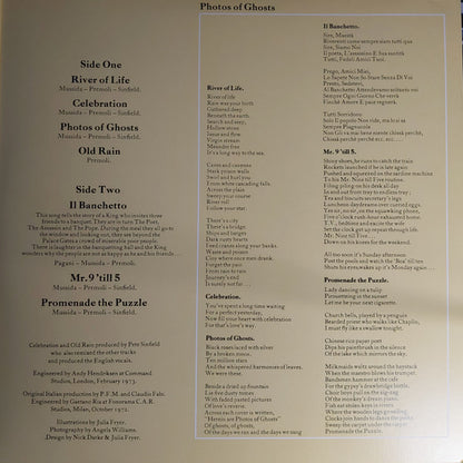 Premiata Forneria Marconi : Photos Of Ghosts (LP, Album, Ltd, RE, Cle)