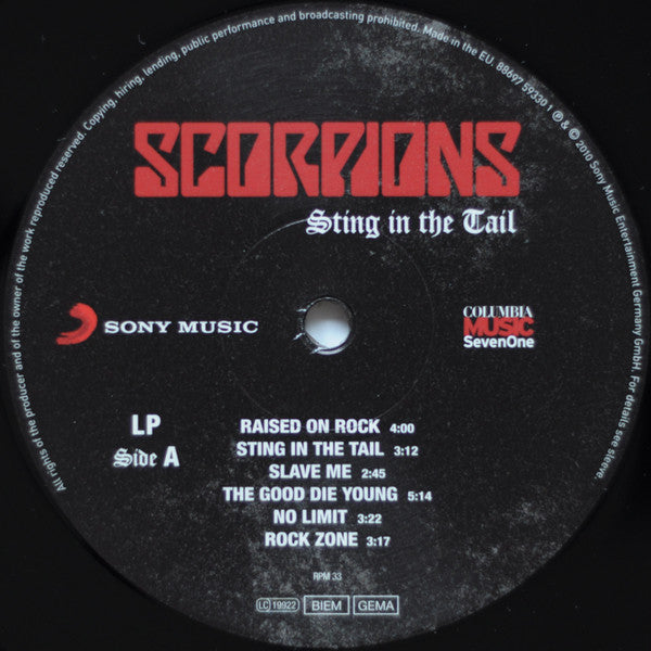 Scorpions : Sting In The Tail (LP, Album)