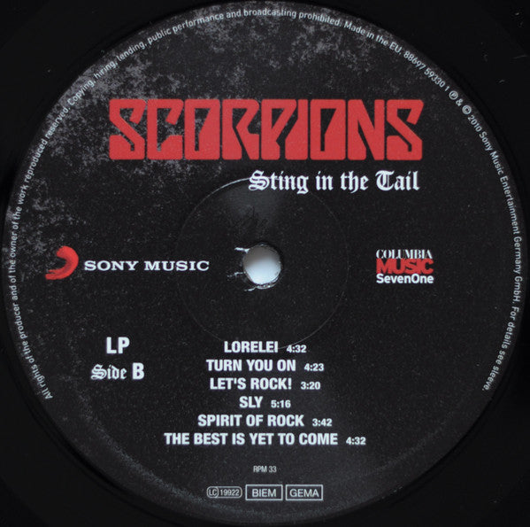 Scorpions : Sting In The Tail (LP, Album)