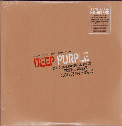 Deep Purple : Live In Tokyo 2001 (4xLP, Album, Ltd, Num, RM, Cry)