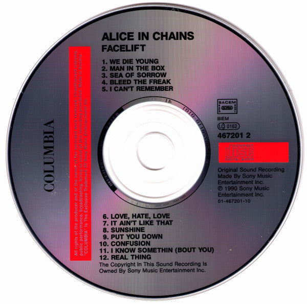 Alice In Chains : Facelift (CD, Album, RE)