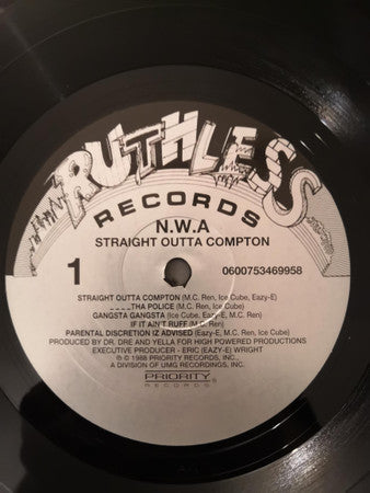 N.W.A. : Straight Outta Compton (LP, Album, RE)