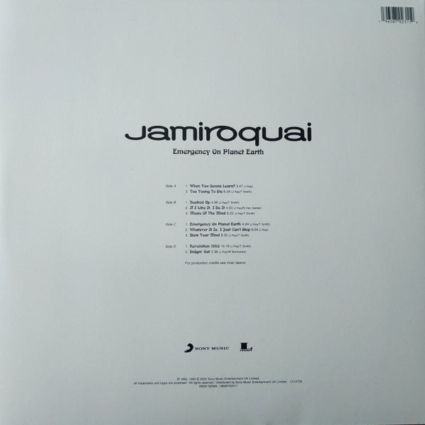 Jamiroquai : Emergency On Planet Earth (2xLP, Album, RE, S/Edition, Cle)