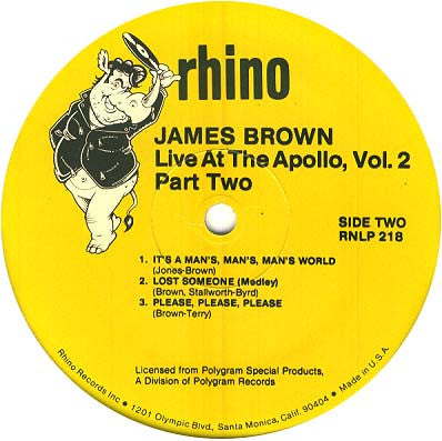 James Brown And His Famous Flames* : "Live" At The Apollo Volume II (Part 2) (LP, Album, RE)