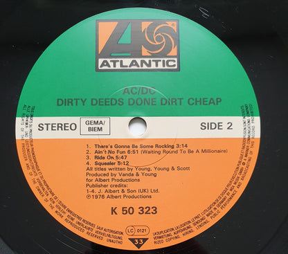 AC/DC : Dirty Deeds Done Dirt Cheap (LP, Album, RP)