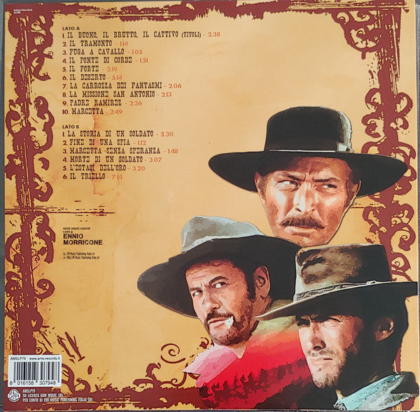 Ennio Morricone : The Good, The Bad And The Ugly (Il Buono, Il Brutto E Il Cattivo) (LP, Album, RE)