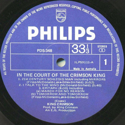 King Crimson : In The Court Of The Crimson King (An Observation By King Crimson) (LP, Album, Gat)