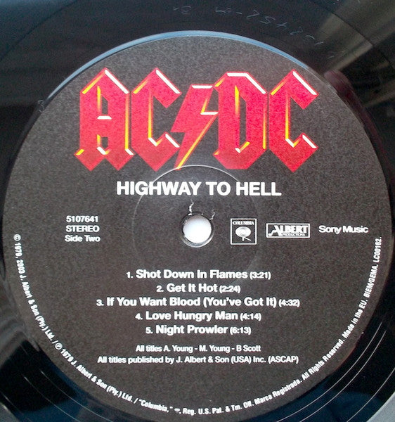 AC/DC : Highway To Hell (LP, Album, RE, RM, 180)