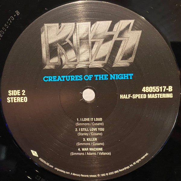 Kiss : Creatures Of The Night (LP, Album, RE, RM, 1/2)