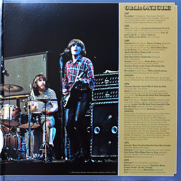 Creedence Clearwater Revival Featuring John Fogerty : Chronicle - The 20 Greatest Hits (2xLP, Comp, Ltd, RE, RP, Blu)