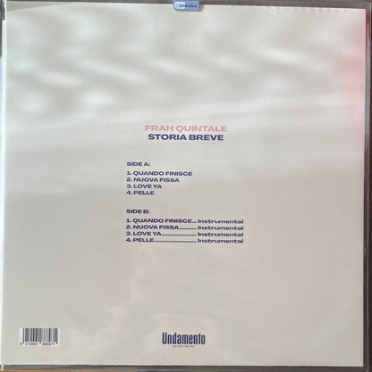 Frah Quintale : Storia Breve (LP, Ltd, Spl)