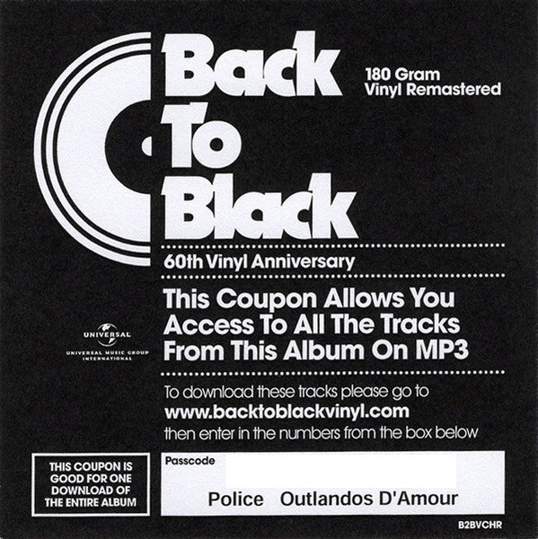 The Police : Outlandos D'Amour (LP, Album, M/Print, RE, 180)