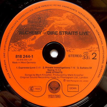 Dire Straits : Alchemy - Dire Straits Live (2xLP, Album, Red)