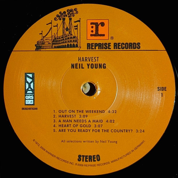 Neil Young : Harvest (LP, Album, RE, RM, Gat)
