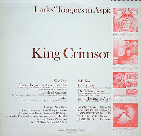 King Crimson : Larks' Tongues In Aspic (LP, Album, RE)