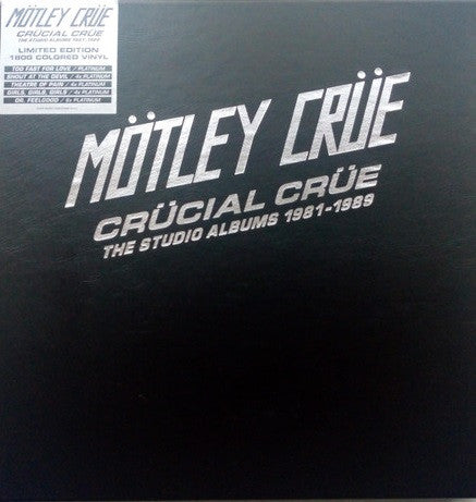 Mötley Crüe : Crücial Crüe (The Studio Albums 1981-1989) (LP, Album, RE, RM, Whi + LP, Album, RE, RM, Yel + )