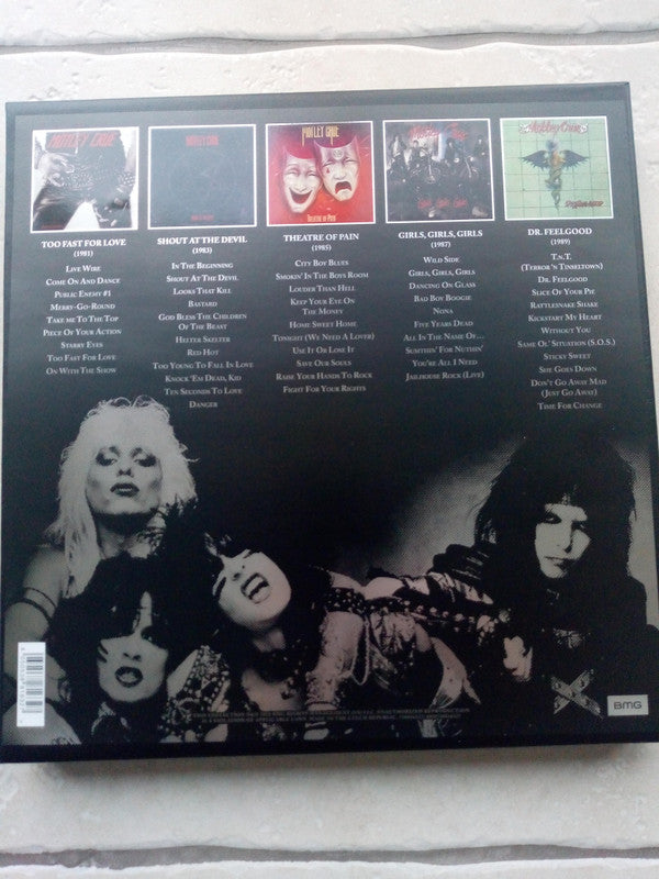 Mötley Crüe : Crücial Crüe (The Studio Albums 1981-1989) (LP, Album, RE, RM, Whi + LP, Album, RE, RM, Yel + )