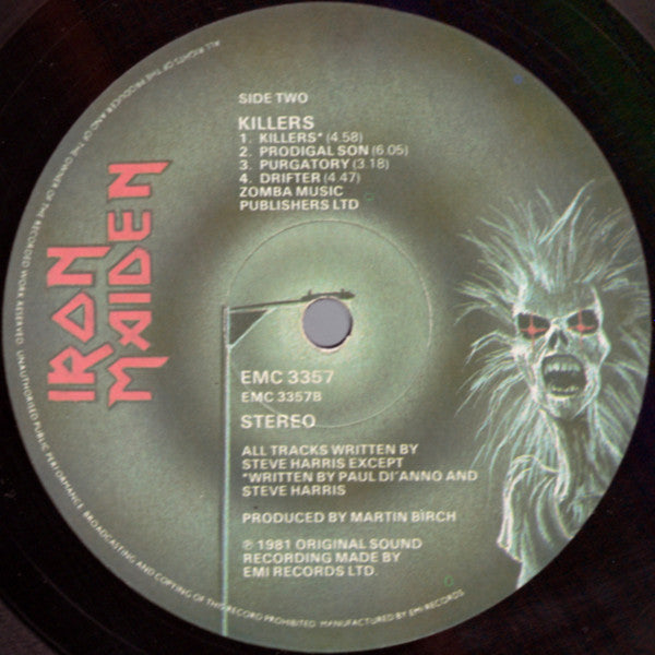 Iron Maiden : Killers (LP, Album)