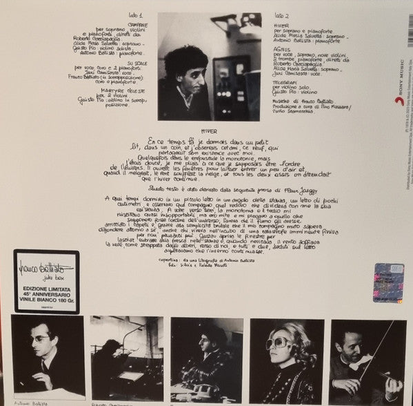 Franco Battiato : Juke Box (LP, Ltd, RE, 45t)