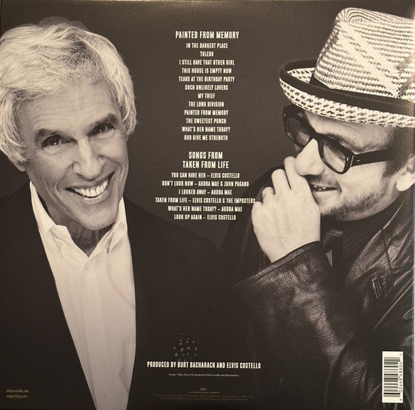 Burt Bacharach & Elvis Costello : The Songs Of Bacharach & Costello (2xLP, Album, RE, RM, Gat)