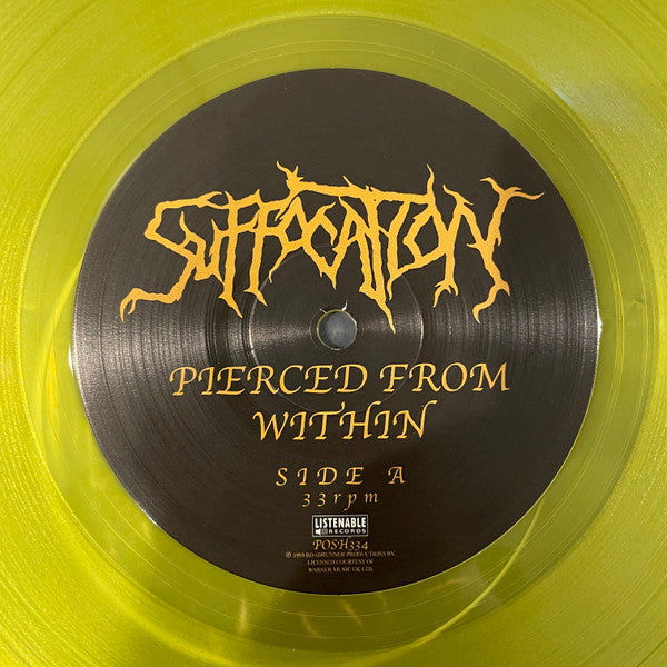 Suffocation : Pierced From Within (LP, Album, Ltd, RE, RP, Yel)