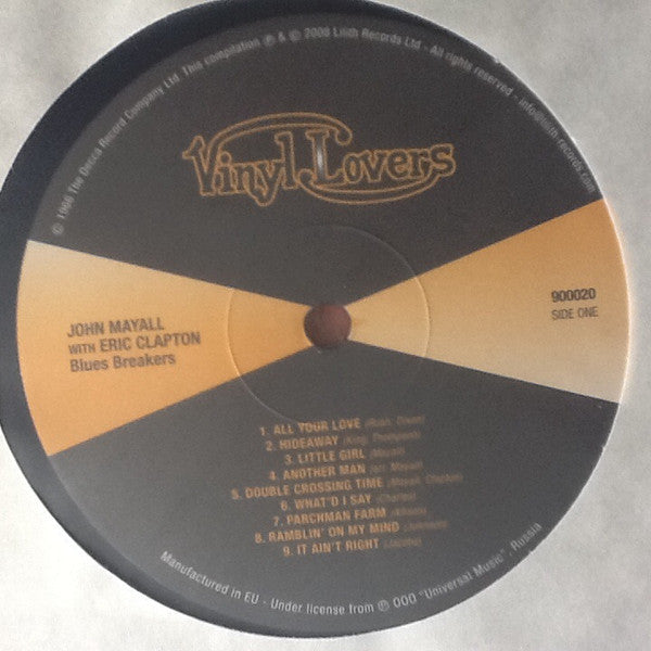 John Mayall With Eric Clapton : Blues Breakers (LP, Album, RE, 180)