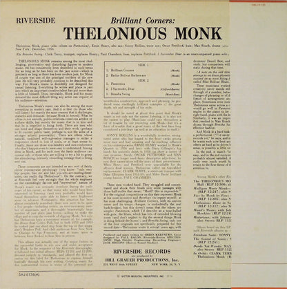 Thelonious Monk = Thelonious Monk : Brilliant Corners = ブリリアント・コーナーズ (LP, Album, Mono, RE)