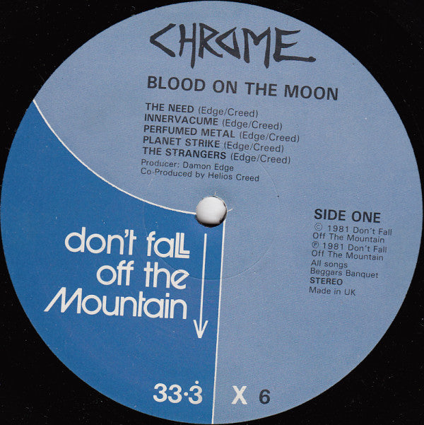 Chrome (8) : Blood On The Moon (LP, Album, Blu)