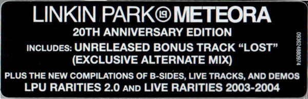 Linkin Park : Meteora (20t + CD, Album, RE + CD, Comp + CD, Comp)