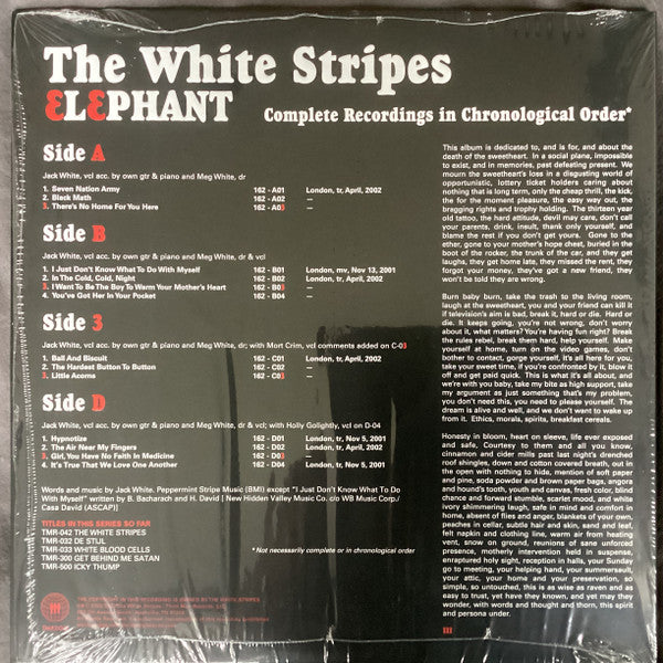 The White Stripes : Elephant (LP, Red + LP, Cle + Album, Ltd, RE, 20t)