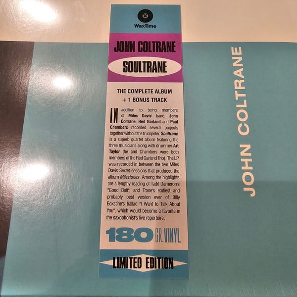 John Coltrane : Soultrane (LP, Album, Ltd, RE, 180)