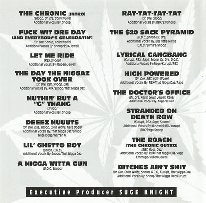 Dr. Dre : The Chronic (CD, Album, RE, RM)